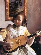 VERMEER VAN DELFT, Jan The Guitar Player (detail) awr oil on canvas